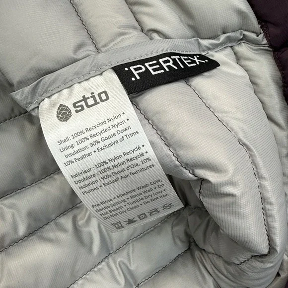 Stio Mens Pinion Down Pullover Huckleberry Jam Purple Jacket Size Medium NWT - Picture 8 of 8